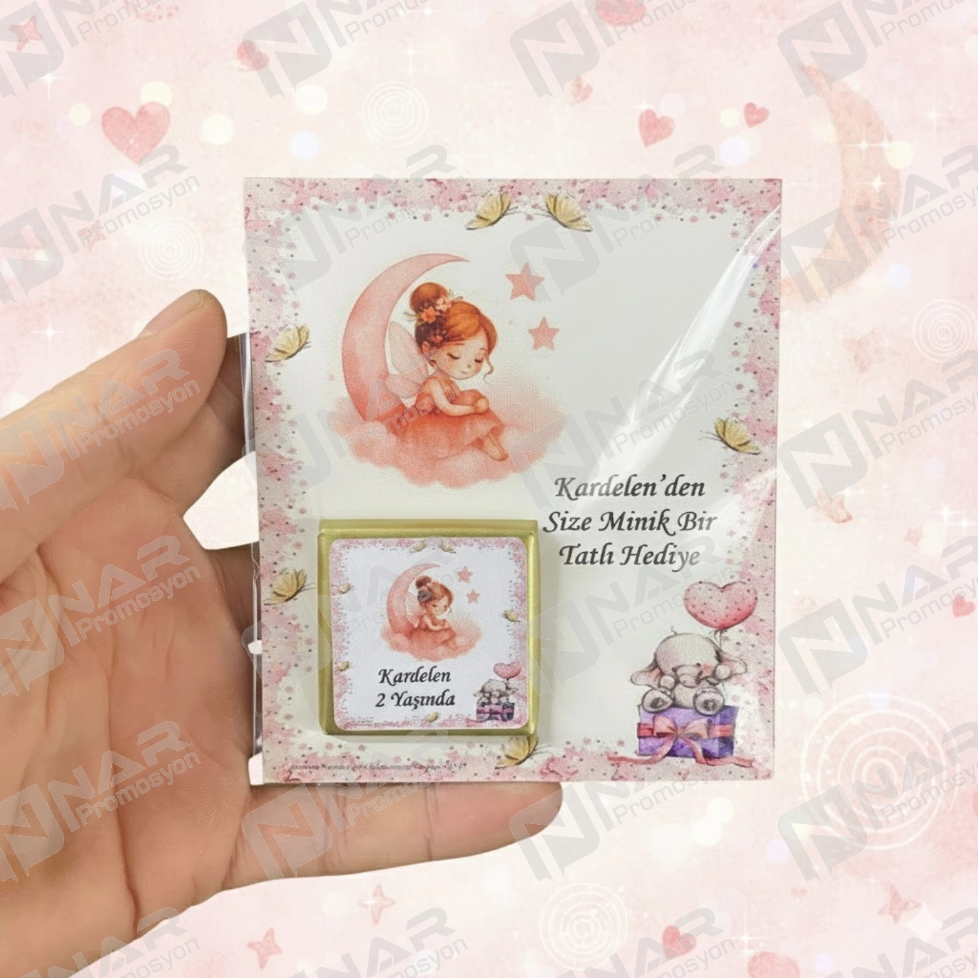 Kartlı Çikolata Baskılı Çikolata