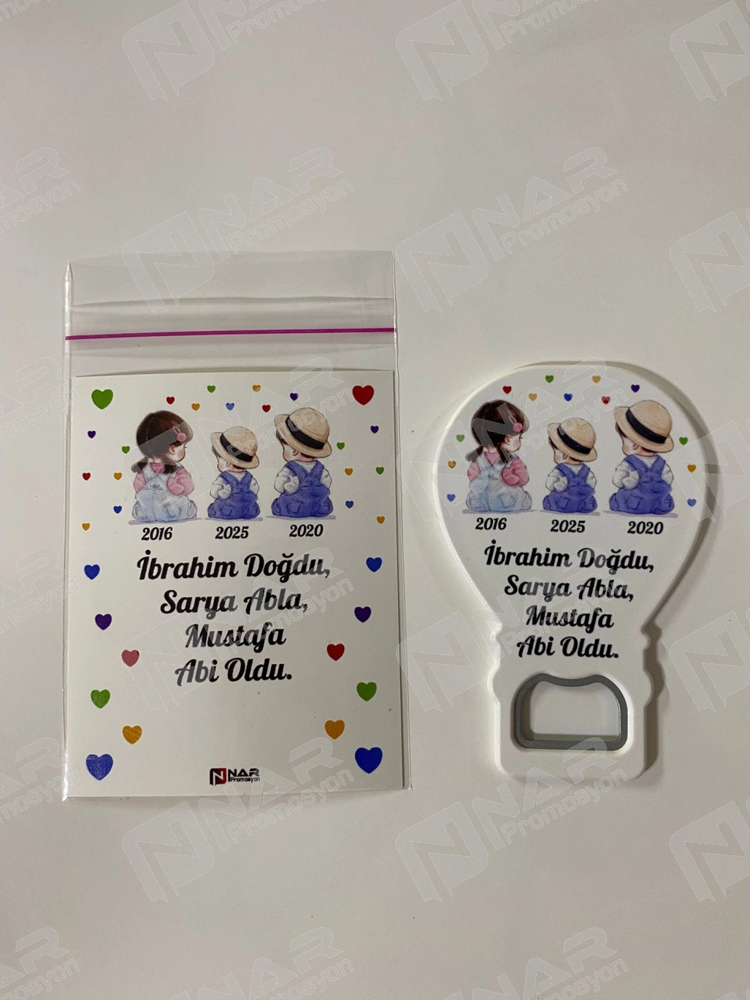 Kartlı Balon Açacak Magnet 