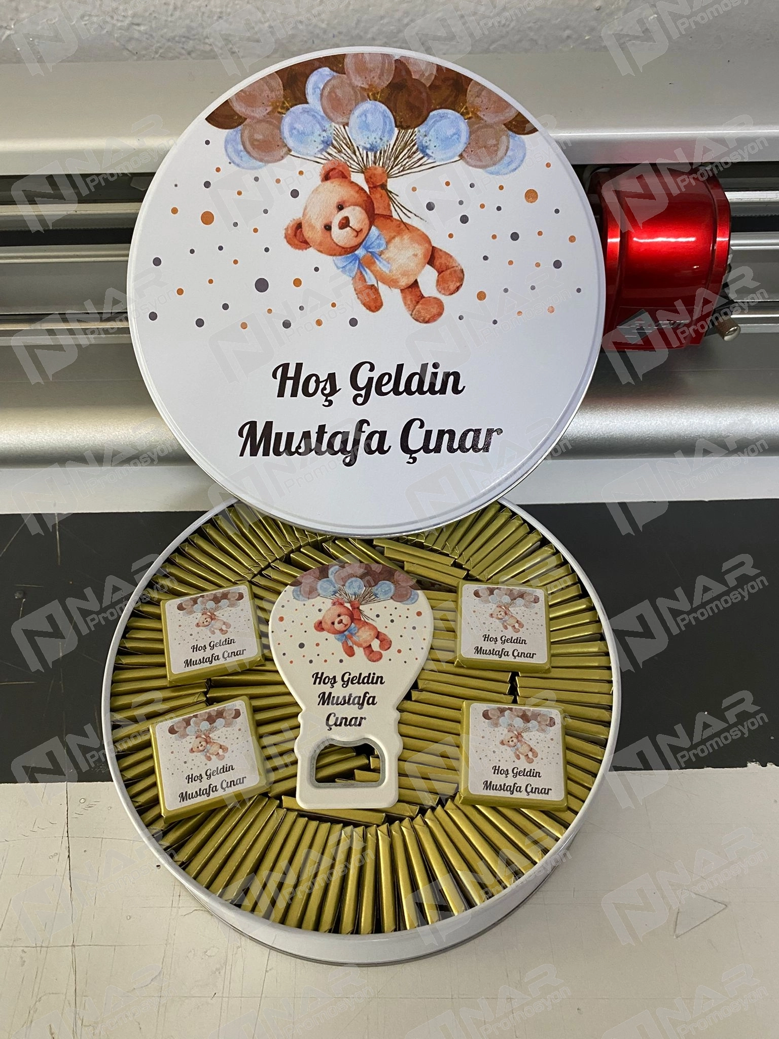 Metal Kutulu Baskılı Çikolata