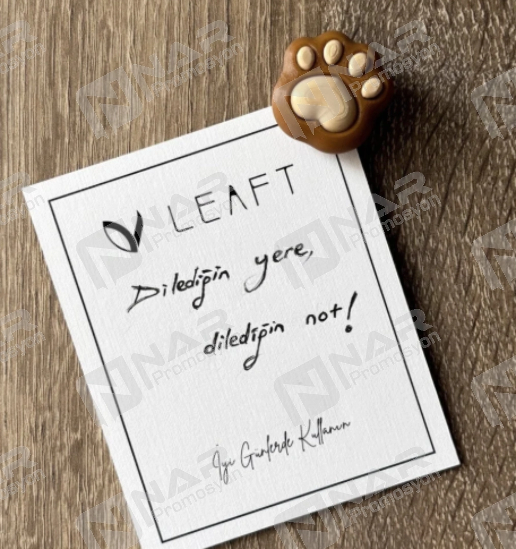 Mıknatıslı Kedi, Köpek Patisi Dekor Ürünü - Karışık Renkli