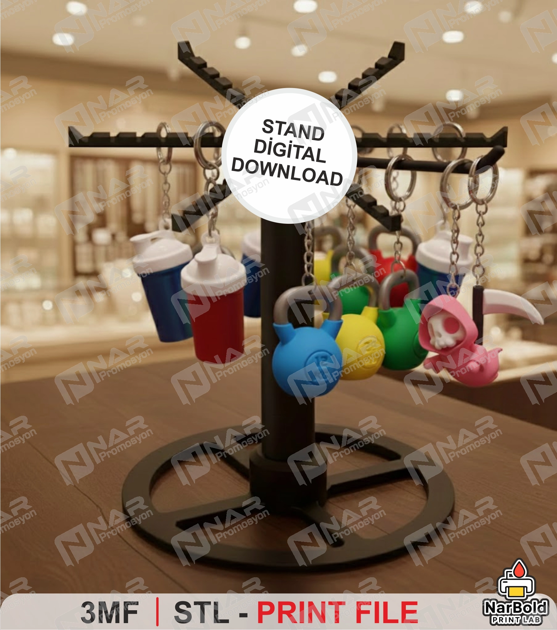 Anahtarlık Standı 50’li