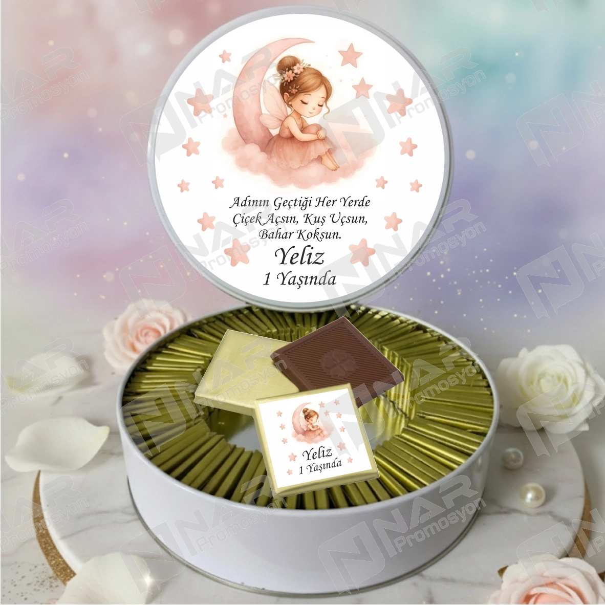 Metal Kutulu Baskılı Çikolata