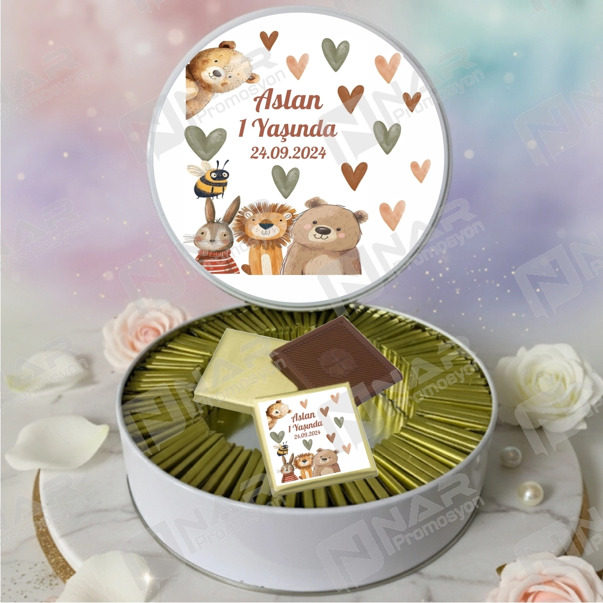 Metal Kutulu Baskılı Çikolata