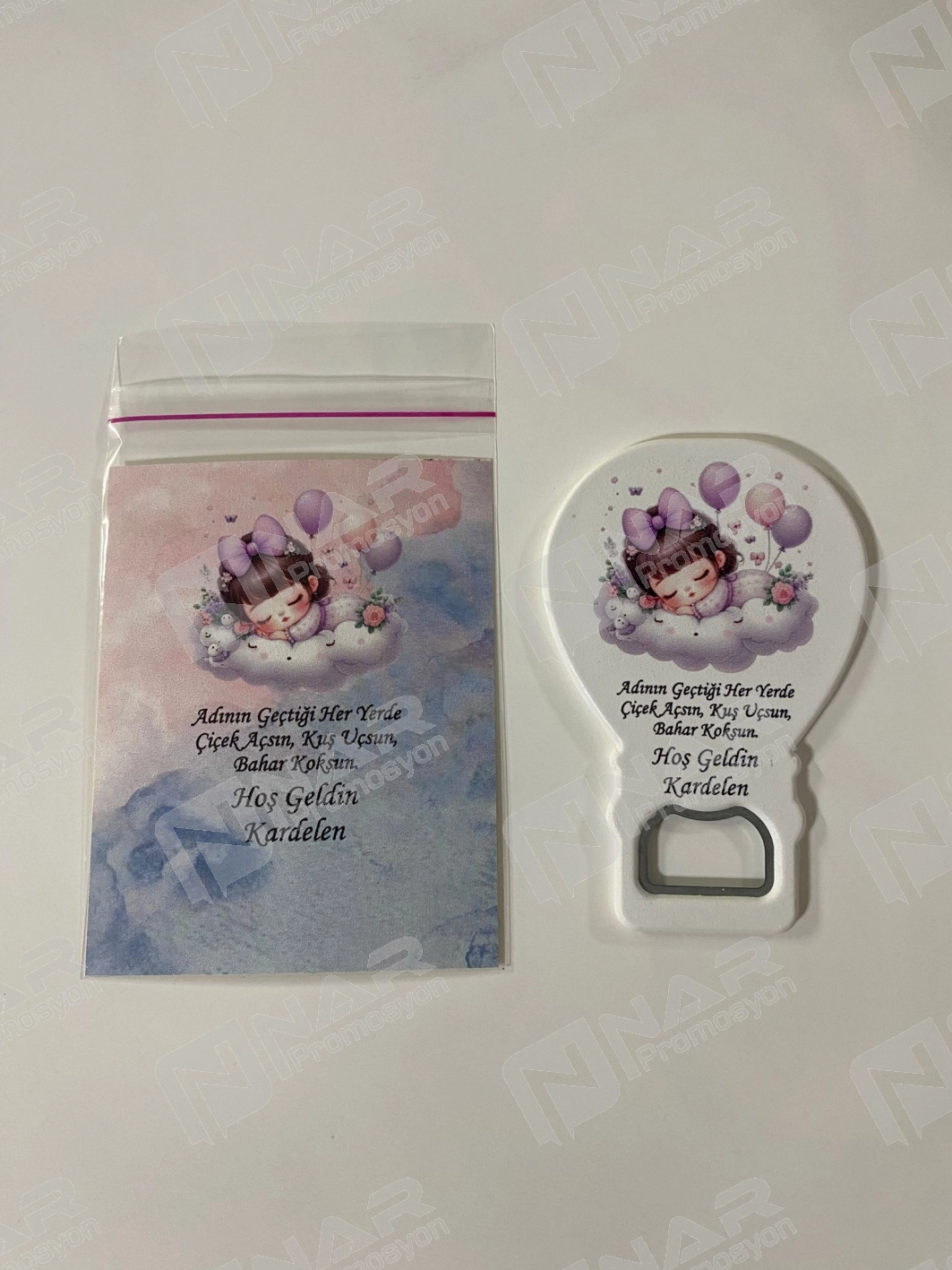 Kartlı Balon Açacak Magnet 