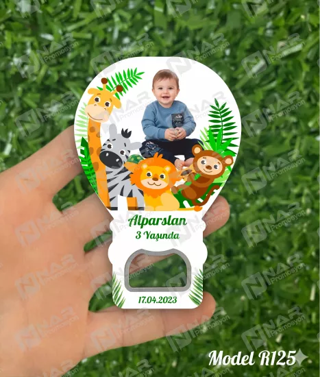Resimli Balon Açacak Magnet  - Özel Gün Sünnet, Nişan, Söz, Kına, Mevlid Hediyelik Magnetler