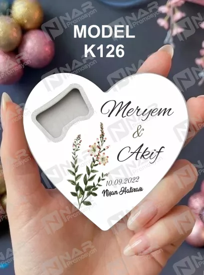 Doğum Günü Kalp Açacak Magnet | Bebek, Sünnet, Söz, Nişan, Düğün Hediyelik Magnet