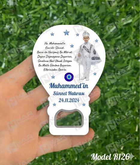 Resimli Balon Açacak Magnet  - Özel Gün Sünnet, Nişan, Söz, Kına, Mevlid Hediyelik Magnetler