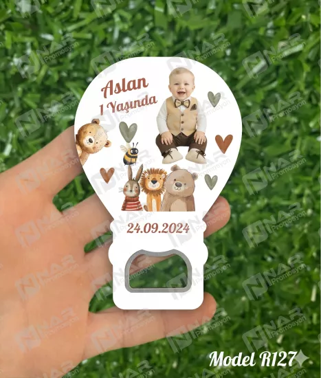 Resimli Balon Açacak Magnet  - Özel Gün Sünnet, Nişan, Söz, Kına, Mevlid Hediyelik Magnetler