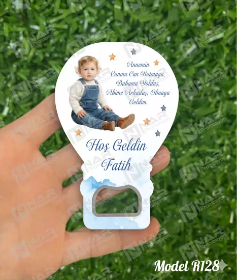 Resimli Balon Açacak Magnet  - Özel Gün Sünnet, Nişan, Söz, Kına, Mevlid Hediyelik Magnetler