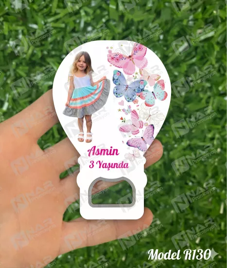 Resimli Balon Açacak Magnet  - Özel Gün Sünnet, Nişan, Söz, Kına, Mevlid Hediyelik Magnetler