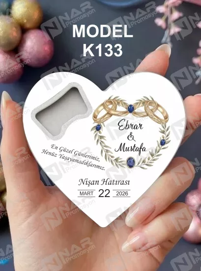Doğum Günü Kalp Açacak Magnet | Bebek, Sünnet, Söz, Nişan, Düğün Hediyelik Magnet