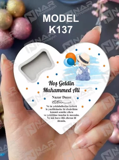 Doğum Günü Kalp Açacak Magnet | Bebek, Sünnet, Söz, Nişan, Düğün Hediyelik Magnet