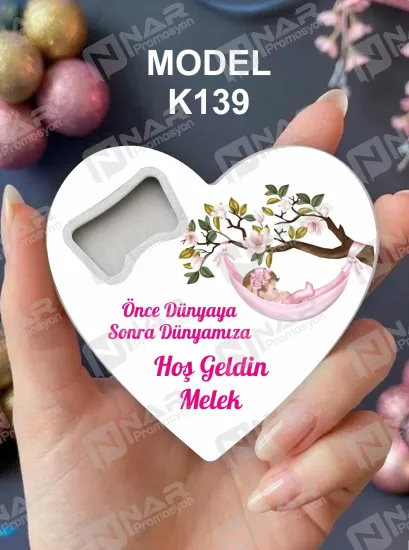 Doğum Günü Kalp Açacak Magnet | Bebek, Sünnet, Söz, Nişan, Düğün Hediyelik Magnet
