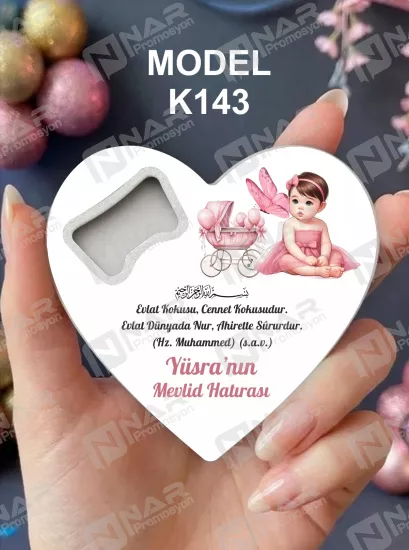 Doğum Günü Kalp Açacak Magnet | Bebek, Sünnet, Söz, Nişan, Düğün Hediyelik Magnet