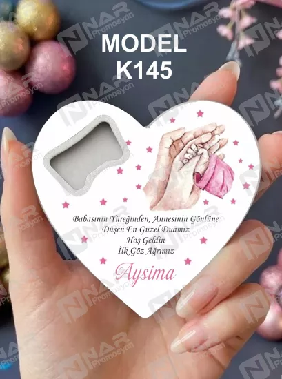 Doğum Günü Kalp Açacak Magnet | Bebek, Sünnet, Söz, Nişan, Düğün Hediyelik Magnet