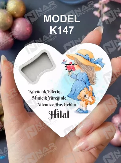 Doğum Günü Kalp Açacak Magnet | Bebek, Sünnet, Söz, Nişan, Düğün Hediyelik Magnet