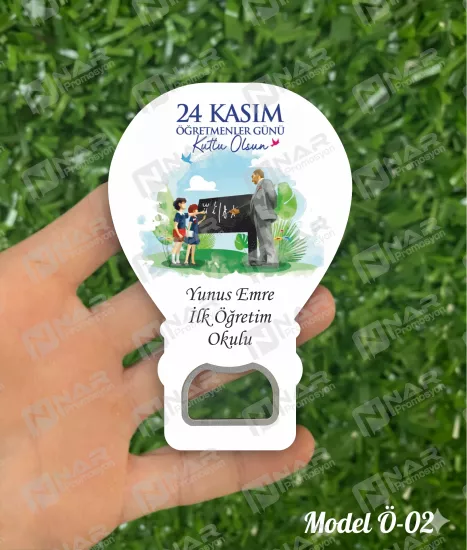 Öğretmenler Günü Hediyesi Balon Açacak Magnet 