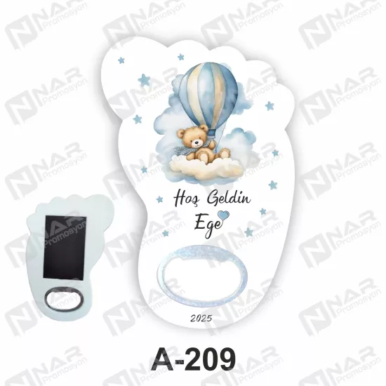 Doğum Günü Ayak Açacak Magnet - Özel Gün Sünnet, Nişan, Söz, Kına, Mevlid Hediyelik Magnetler