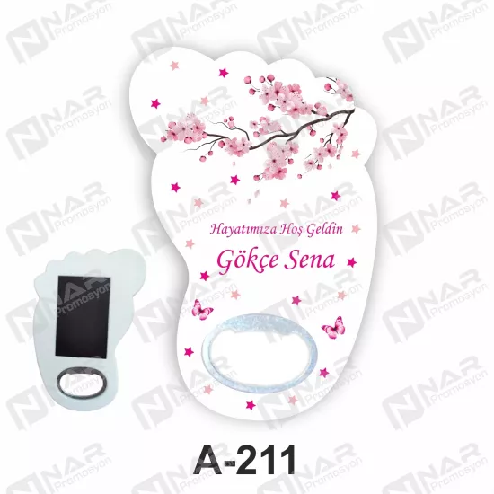 Doğum Günü Ayak Açacak Magnet - Özel Gün Sünnet, Nişan, Söz, Kına, Mevlid Hediyelik Magnetler