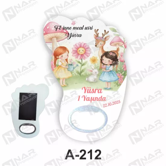 Doğum Günü Ayak Açacak Magnet - Özel Gün Sünnet, Nişan, Söz, Kına, Mevlid Hediyelik Magnetler