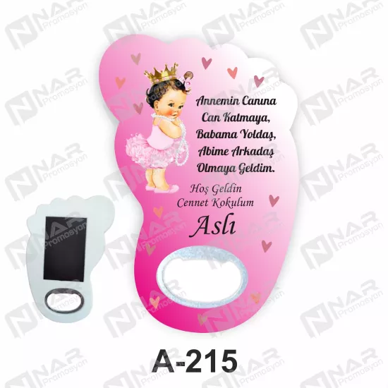 Doğum Günü Ayak Açacak Magnet - Özel Gün Sünnet, Nişan, Söz, Kına, Mevlid Hediyelik Magnetler