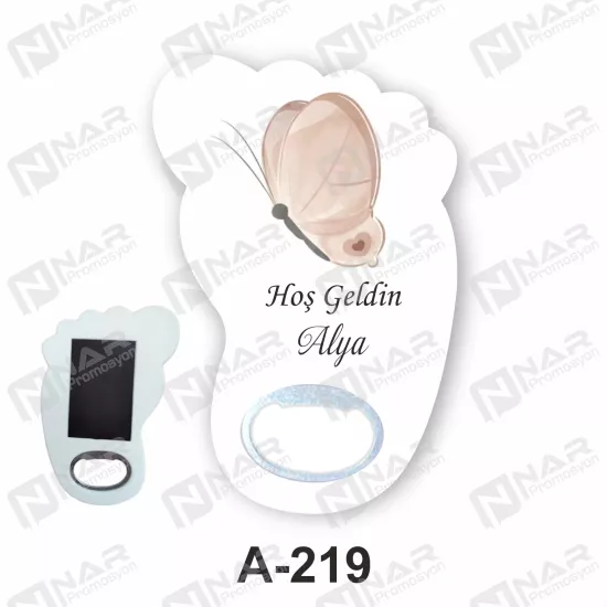 Doğum Günü Ayak Açacak Magnet - Özel Gün Sünnet, Nişan, Söz, Kına, Mevlid Hediyelik Magnetler