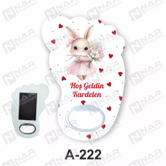Doğum Günü Ayak Açacak Magnet - Özel Gün Sünnet, Nişan, Söz, Kına, Mevlid Hediyelik Magnetler