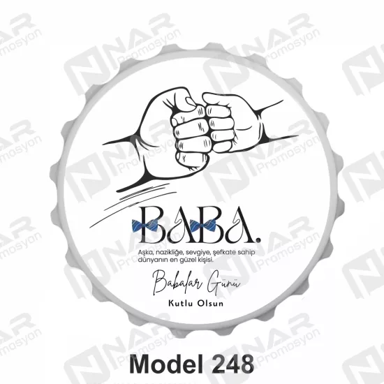 Doğum Günü 70 mm Yuvarlak  Açacak Magnet - Özel Gün Sünnet, Nişan, Söz, Kına, Mevlid Hediyelik Magnetler