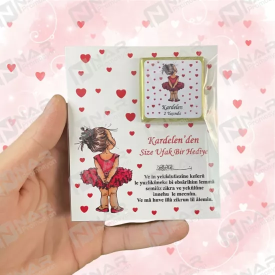 Kartlı Çikolata Baskılı Çikolata