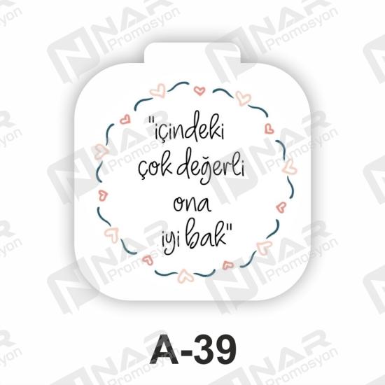 Baskılı Cep Aynası - Özel Gün Sünnet, Nişan, Söz, Kına, Mevlid Hediyelik