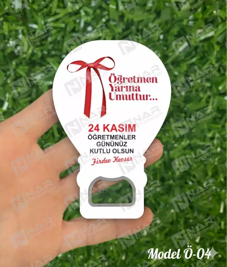 Öğretmenler Günü Hediyesi Balon Açacak Magnet 