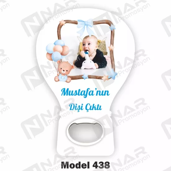 Resimli Balon Açacak Magnet  - Özel Gün Sünnet, Nişan, Söz, Kına, Mevlid Hediyelik Magnetler