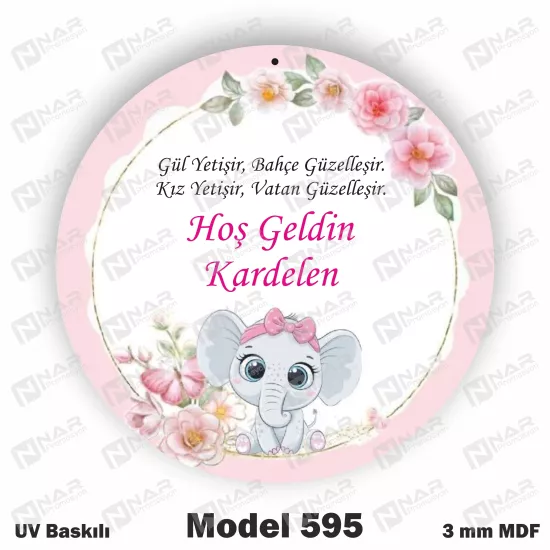 3 mm MDF’den Uv Baskılı Kapı Süsleri