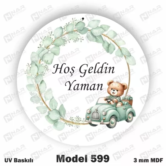 3 mm MDF’den Uv Baskılı Kapı Süsleri