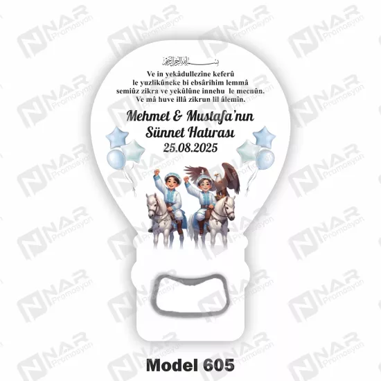 Doğum Günü Açacak Magnet - Özel Gün Sünnet, Nişan, Söz, Kına, Mevlid Hediyelik Magnetler