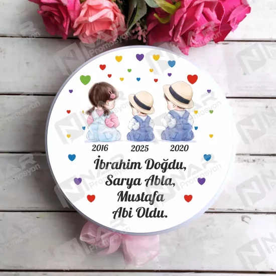 Metal Kutulu Baskılı Madlen Çikolata