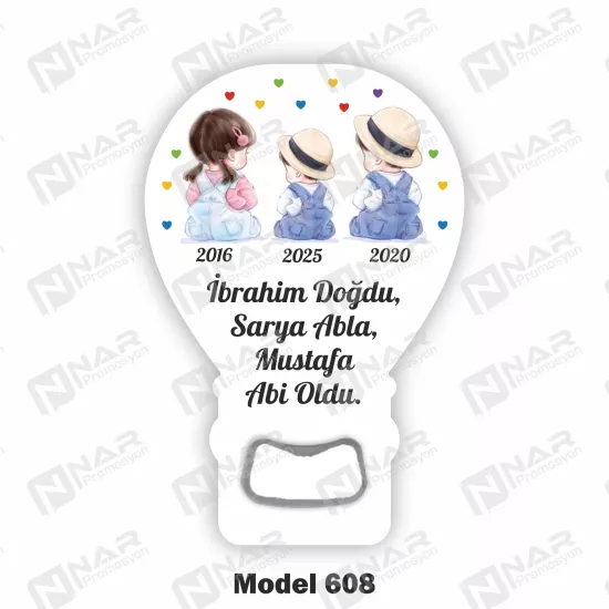 Doğum Günü Açacak Magnet - Özel Gün Sünnet, Nişan, Söz, Kına, Mevlid Hediyelik Magnetler