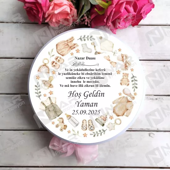 Metal Kutulu Baskılı Madlen Çikolata