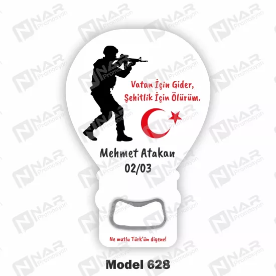 Asker Magnetleri Açacak Magnet - Özel Gün Sünnet, Nişan, Söz, Kına, Mevlid Hediyelik Magnetler