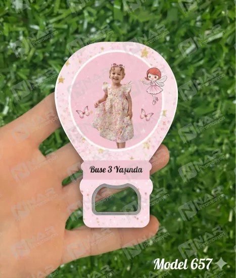 Resimli Balon Açacak Magnet  - Özel Gün Sünnet, Nişan, Söz, Kına, Mevlid Hediyelik Magnetler