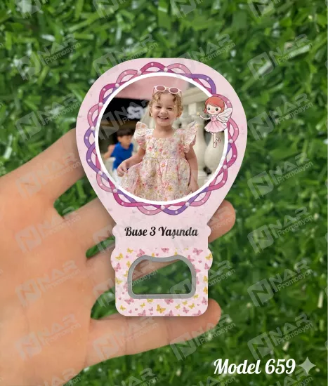 Resimli Balon Açacak Magnet  - Özel Gün Sünnet, Nişan, Söz, Kına, Mevlid Hediyelik Magnetler