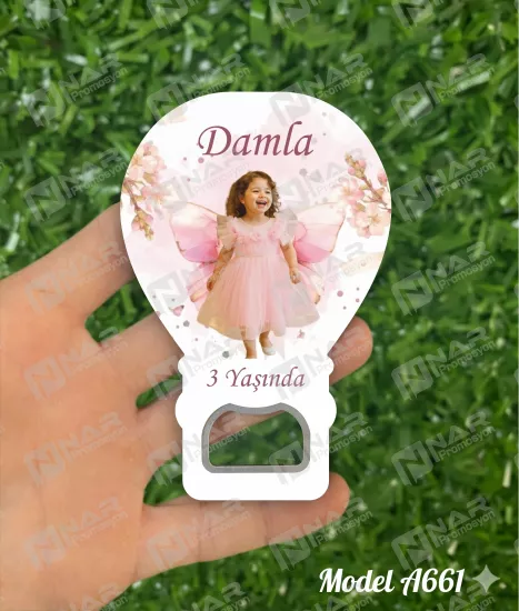 Resimli Balon Açacak Magnet  - Özel Gün Sünnet, Nişan, Söz, Kına, Mevlid Hediyelik Magnetler