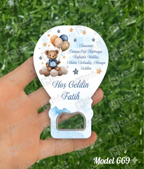 Doğum Günü Açacak Magnet - Özel Gün Sünnet, Nişan, Söz, Kına, Mevlid Hediyelik Magnetler