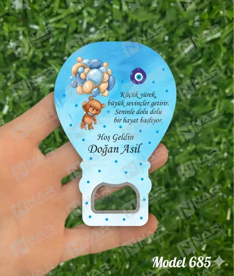 Doğum Günü Açacak Magnet - Özel Gün Sünnet, Nişan, Söz, Kına, Mevlid Hediyelik Magnetler