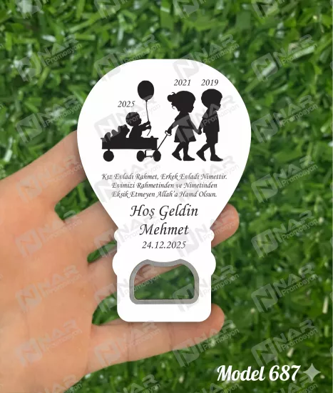 Doğum Günü Açacak Magnet - Özel Gün Sünnet, Nişan, Söz, Kına, Mevlid Hediyelik Magnetler