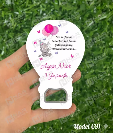 Doğum Günü Açacak Magnet - Özel Gün Sünnet, Nişan, Söz, Kına, Mevlid Hediyelik Magnetler