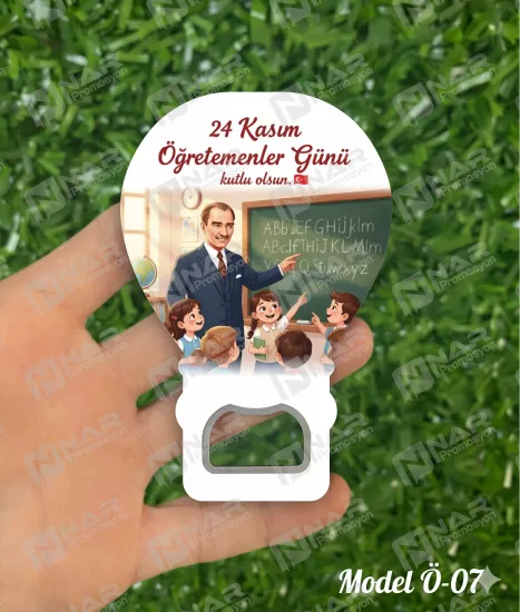 Öğretmenler Günü Hediyesi Balon Açacak Magnet 