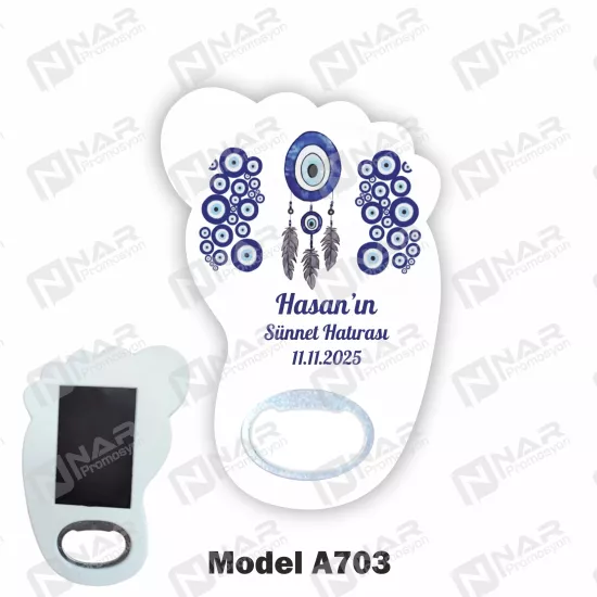 Doğum Günü Ayak Açacak Magnet - Özel Gün Sünnet, Nişan, Söz, Kına, Mevlid Hediyelik Magnetler