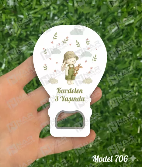 Doğum Günü Açacak Magnet - Özel Gün Sünnet, Nişan, Söz, Kına, Mevlid Hediyelik Magnetler