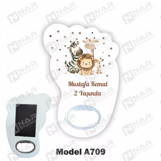 Doğum Günü Ayak Açacak Magnet - Özel Gün Sünnet, Nişan, Söz, Kına, Mevlid Hediyelik Magnetler